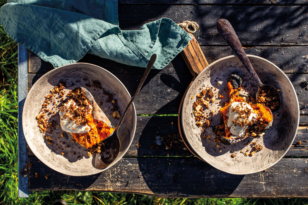 Braaied butternut pudding