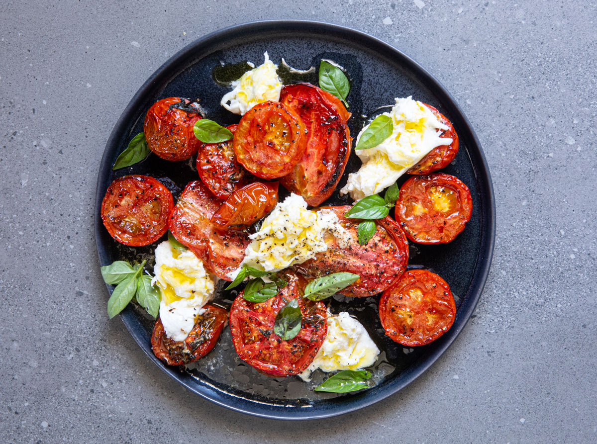Roast Tomato Caprese Salad recipe | Woolworths TASTE