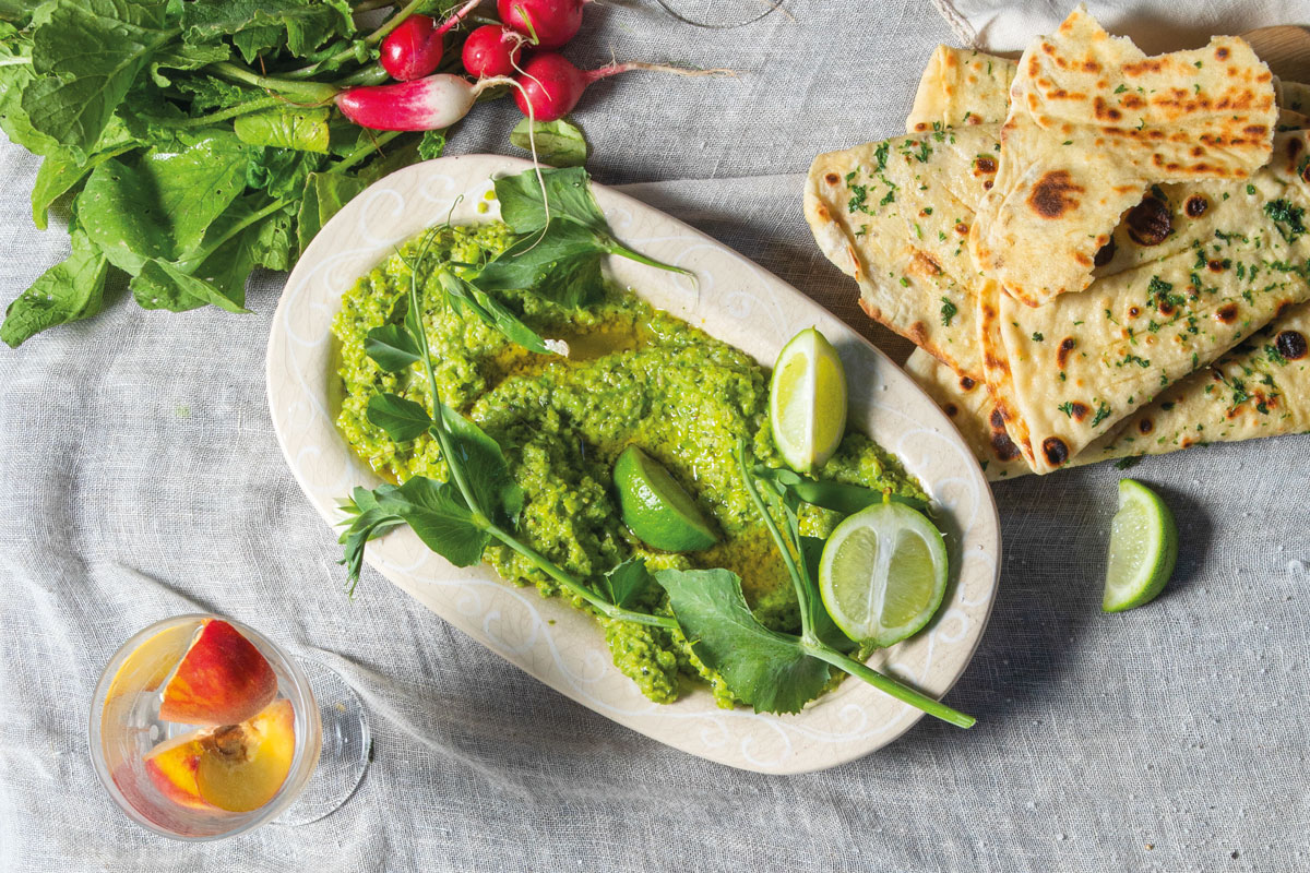 Peaandbroad bean dip Woolworths TASTE