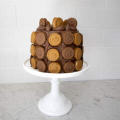 Cheat's chocolate-and-hazelnut cookie cake 