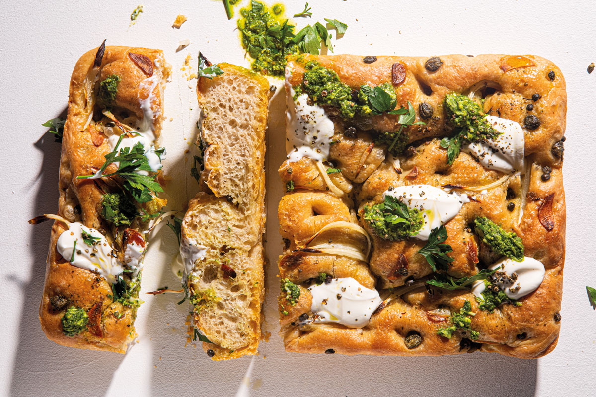 Green goddess focaccia recipe | Quick & Easy | WW TASTE