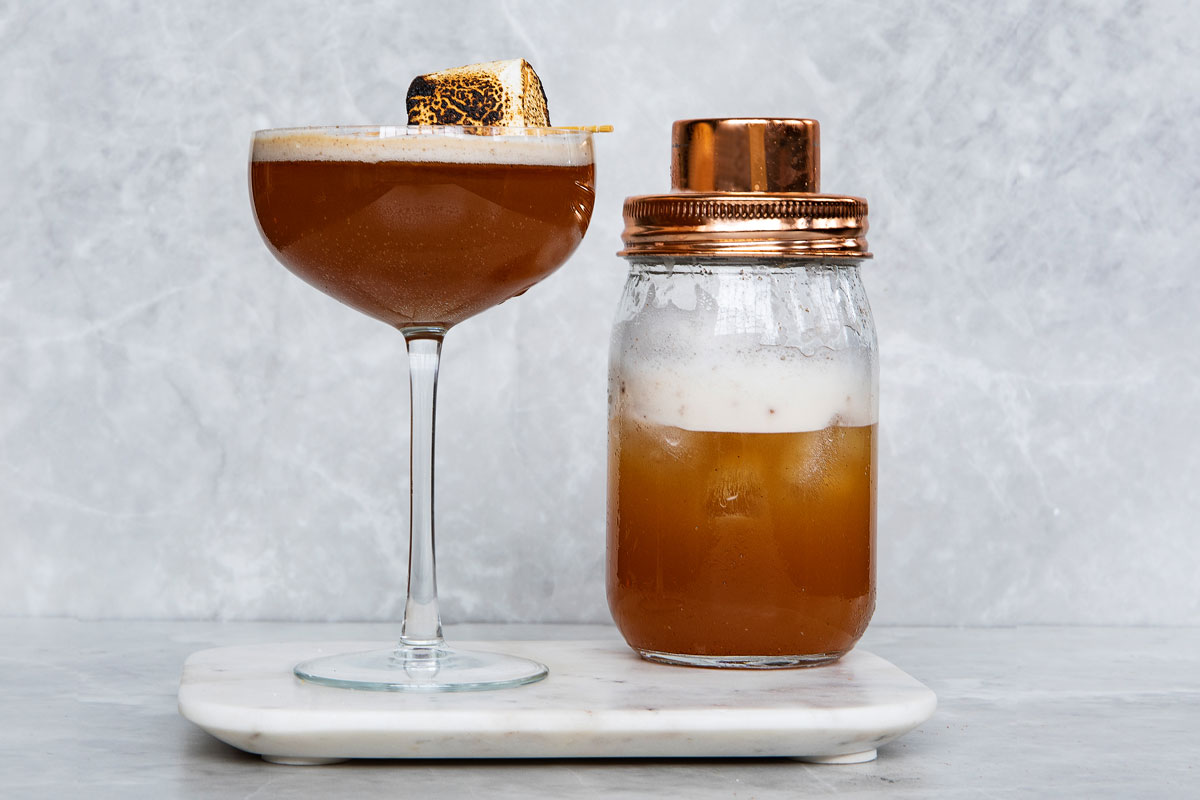 hot cross bun cocktail