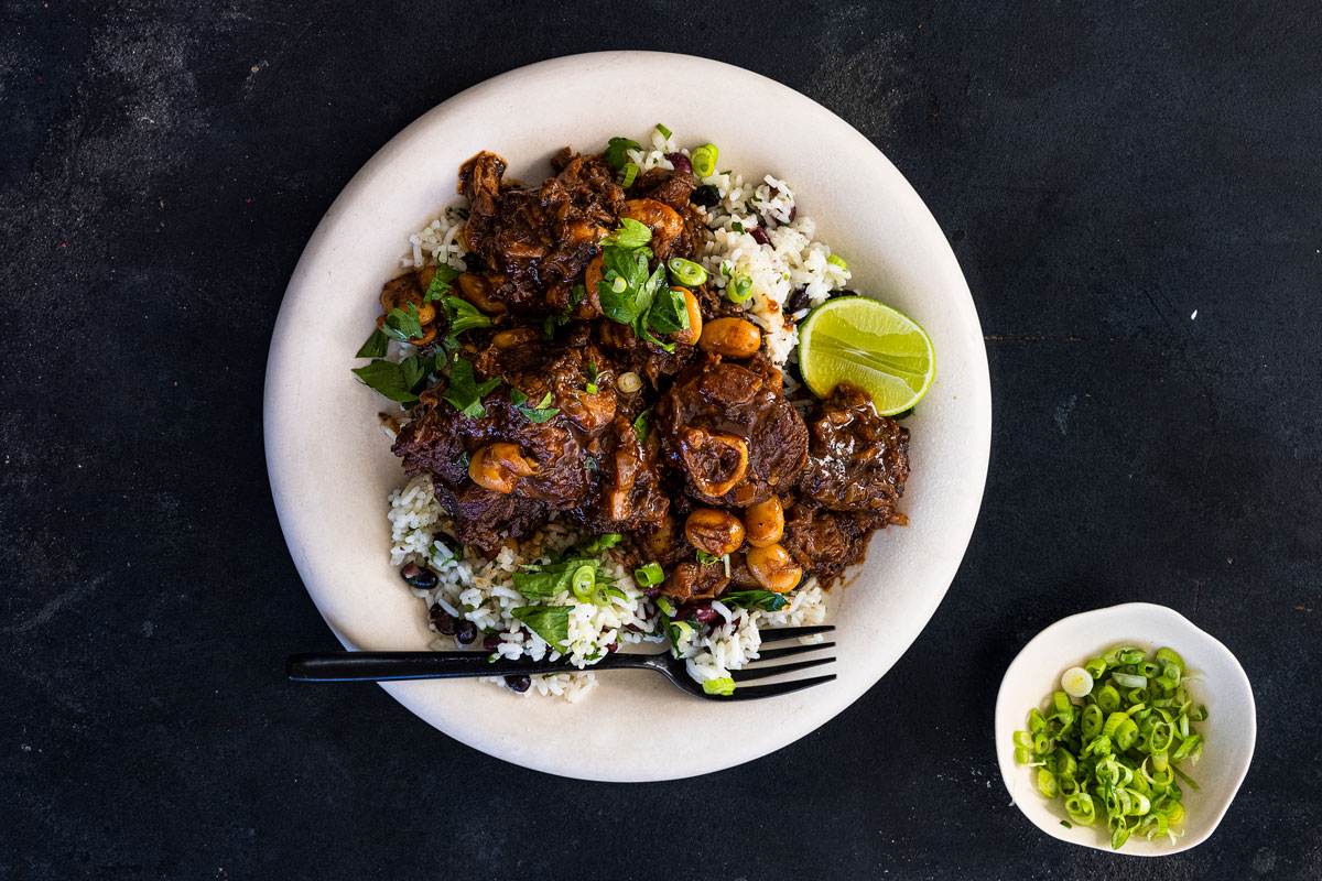 Jamaican-style oxtail stew 