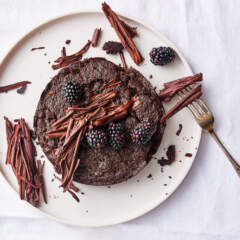 Flourless dark chocolate cake