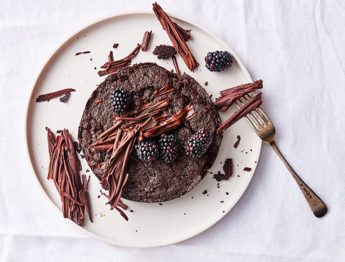 Multi-layer dark chocolate cake