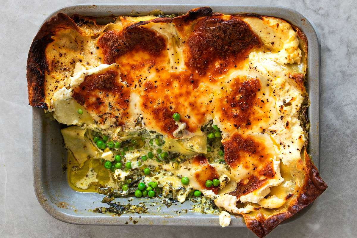 Creamed spinach lasagne | Woolworths TASTE