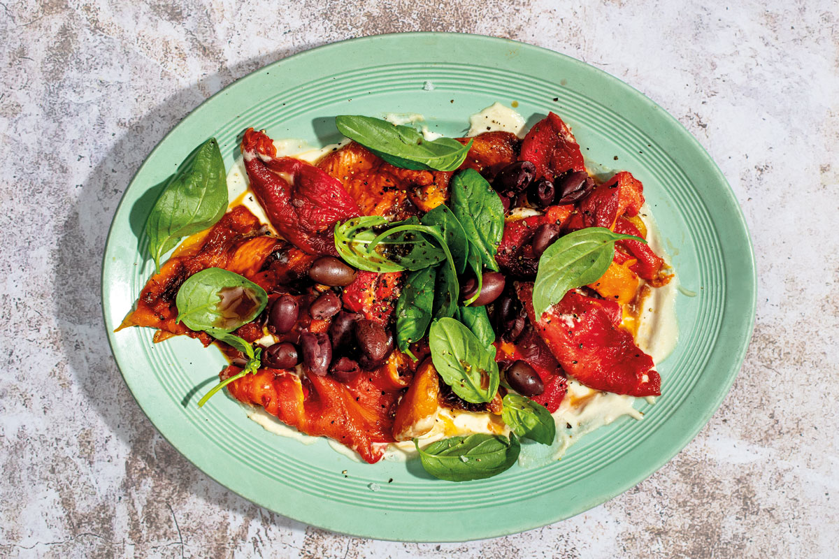 Roast Pepper Tahini Salad Recipe | Woolworths TASTE