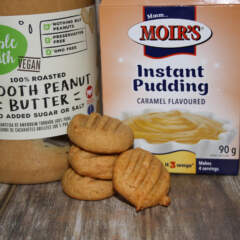 Peanut butter with caramel instant pudding cookies (Gluten free)