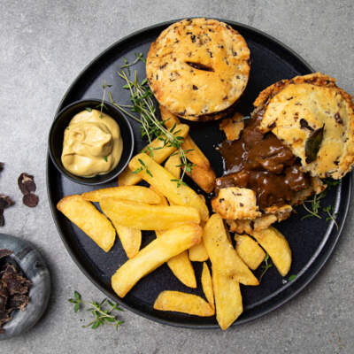 Father's Day lunch is sorted with these biltong-crusted pies