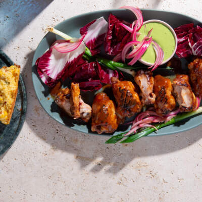 These sticky, chicken riblets are our go-to braai starter this spring