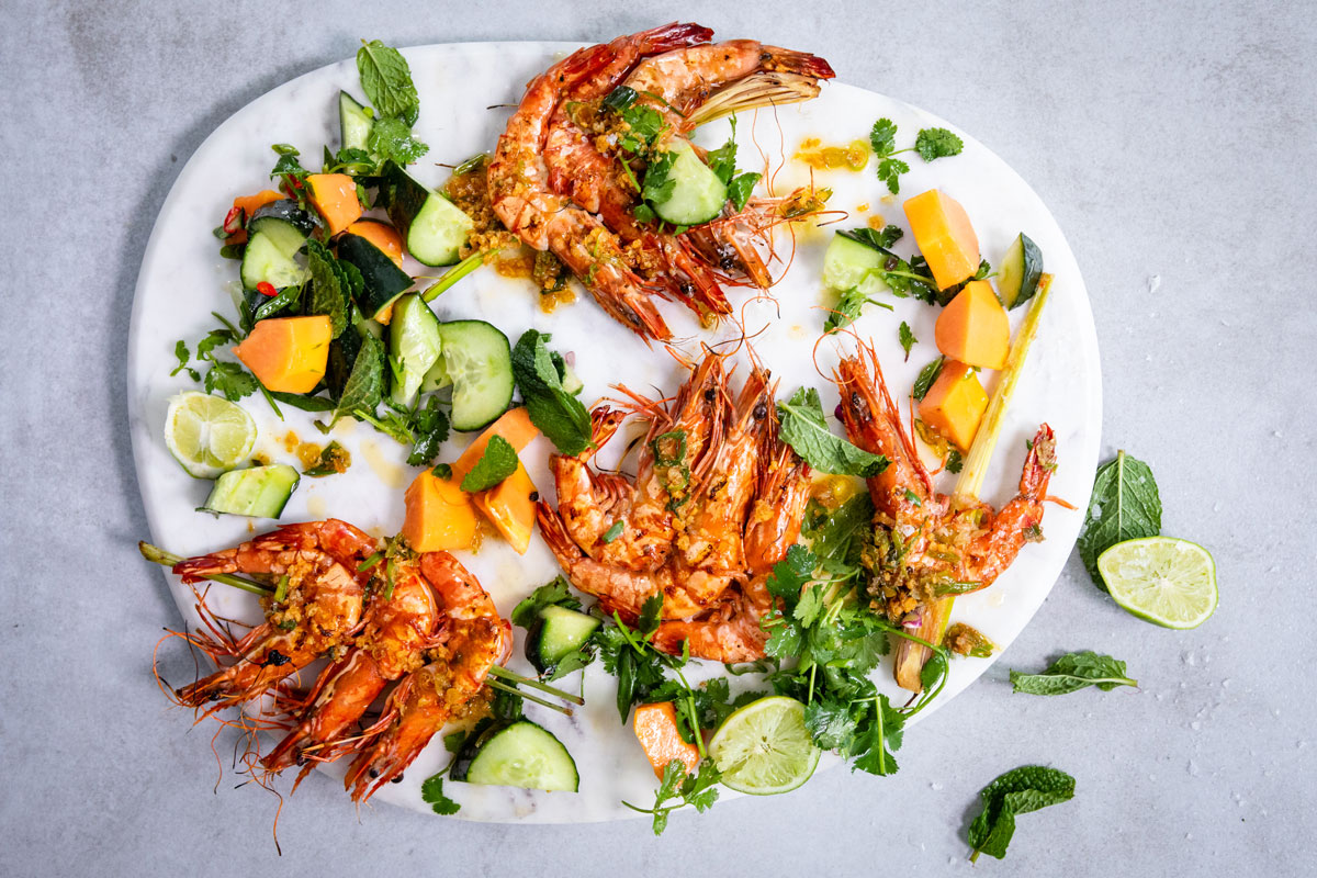 Brown Butter Prawns