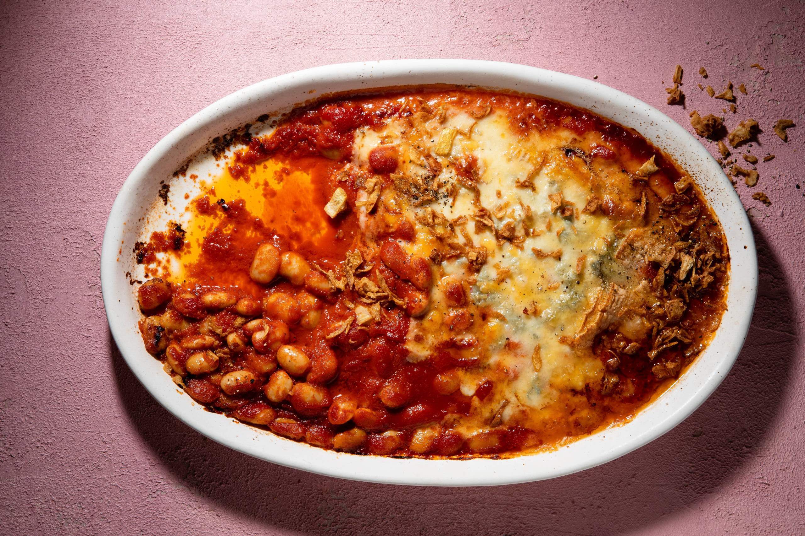 Home-made baked beans