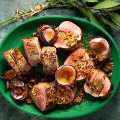 Chateaubriand with fig stuffing
