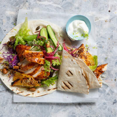 We're loving these spicy chicken wraps!