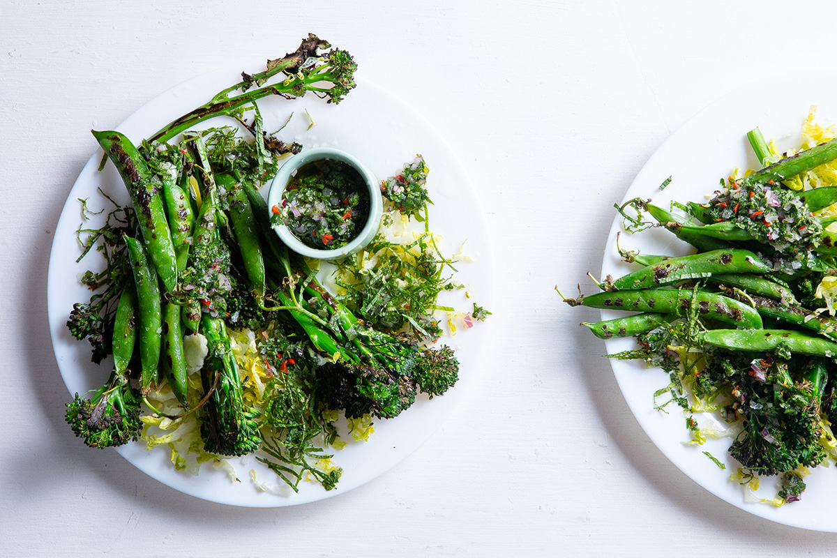 Broccoli and sugar snap salad