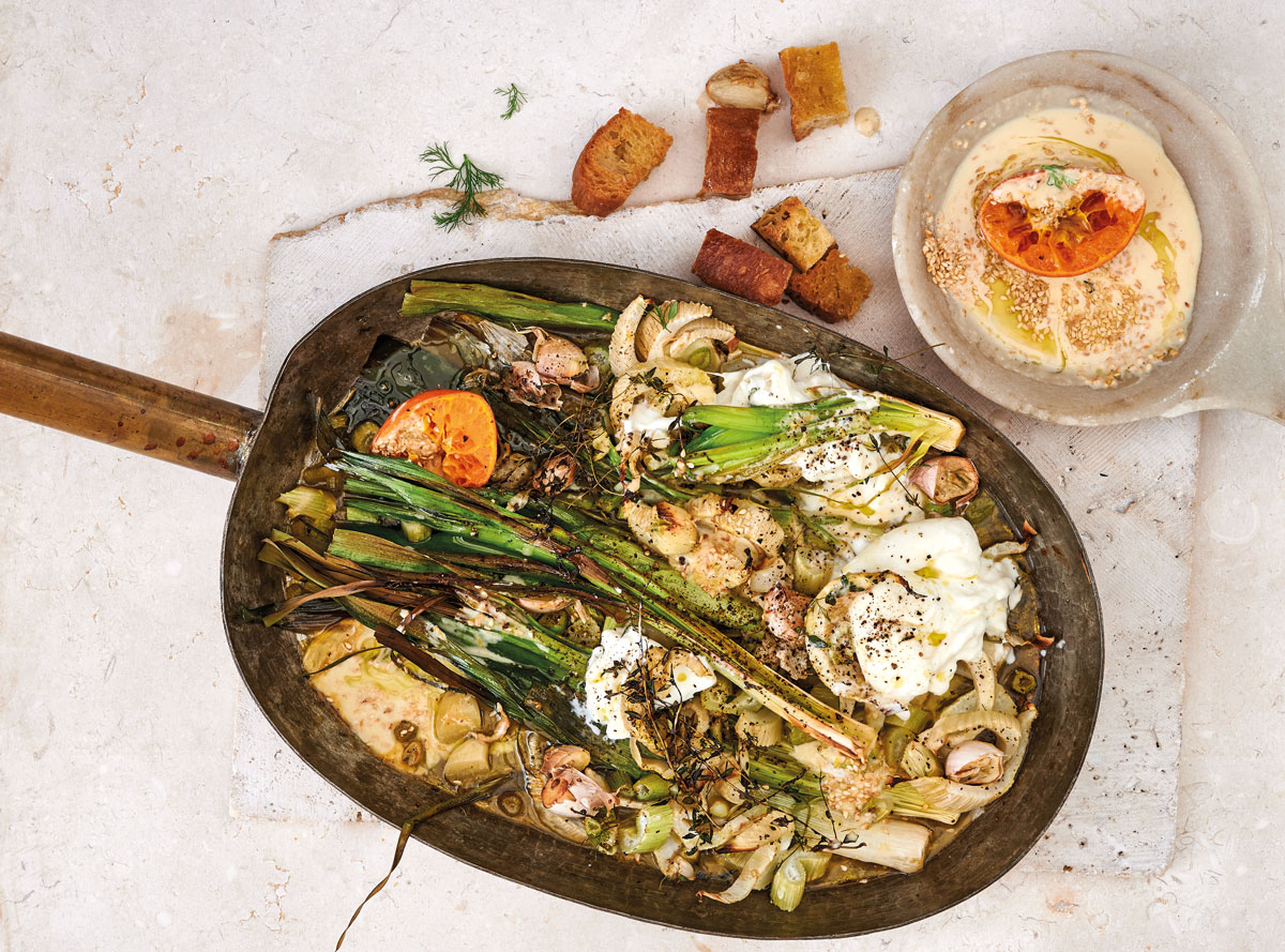 ClemenGold-roasted fennel and leeks