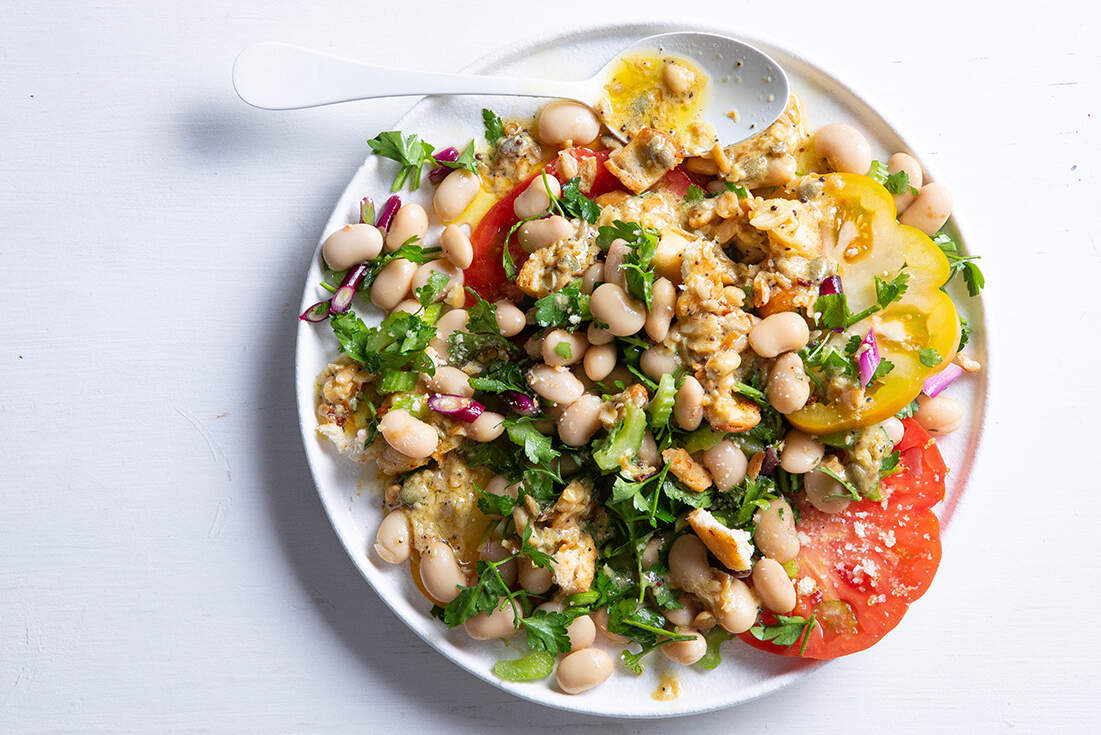 Tomato-and-butter bean salad