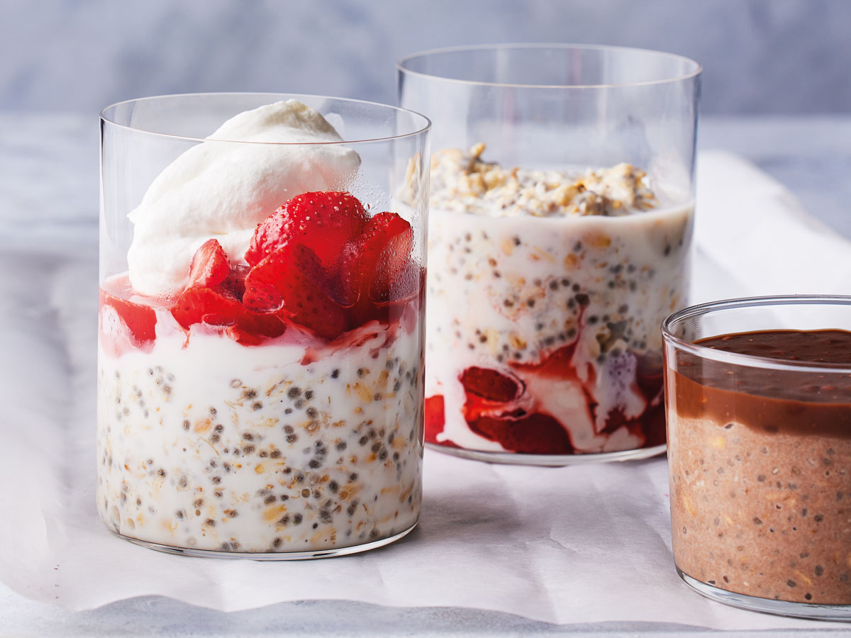 Decadent overnight oats two ways