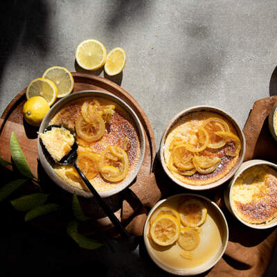 Self-saucing lemon pudding