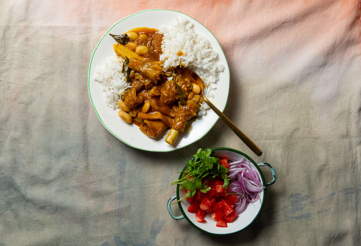 Tripe-and-trotter curry