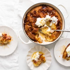 Apple-and-salted caramel spoon cake