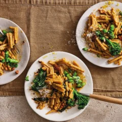 Chilli-and-lime chickpea pasta