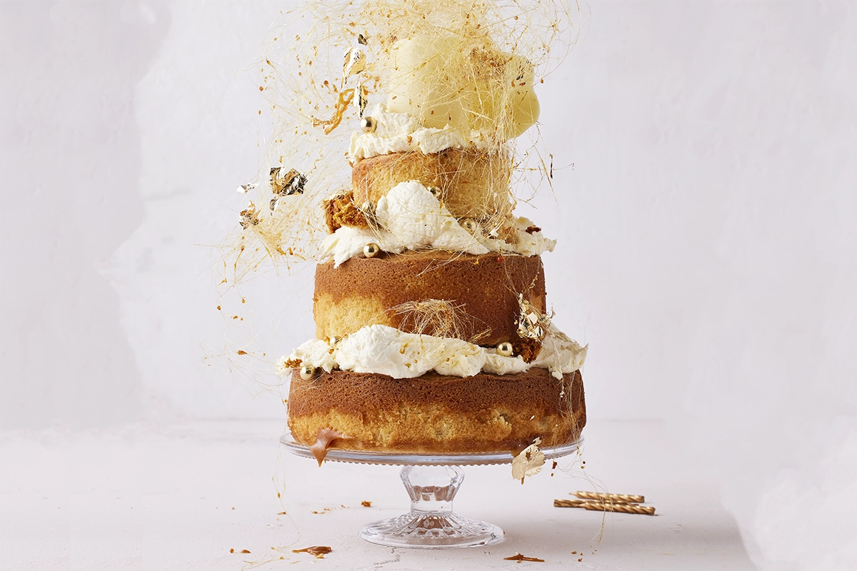 White Chocolate Sponge & Butterscotch Sauce Recipe | TASTE