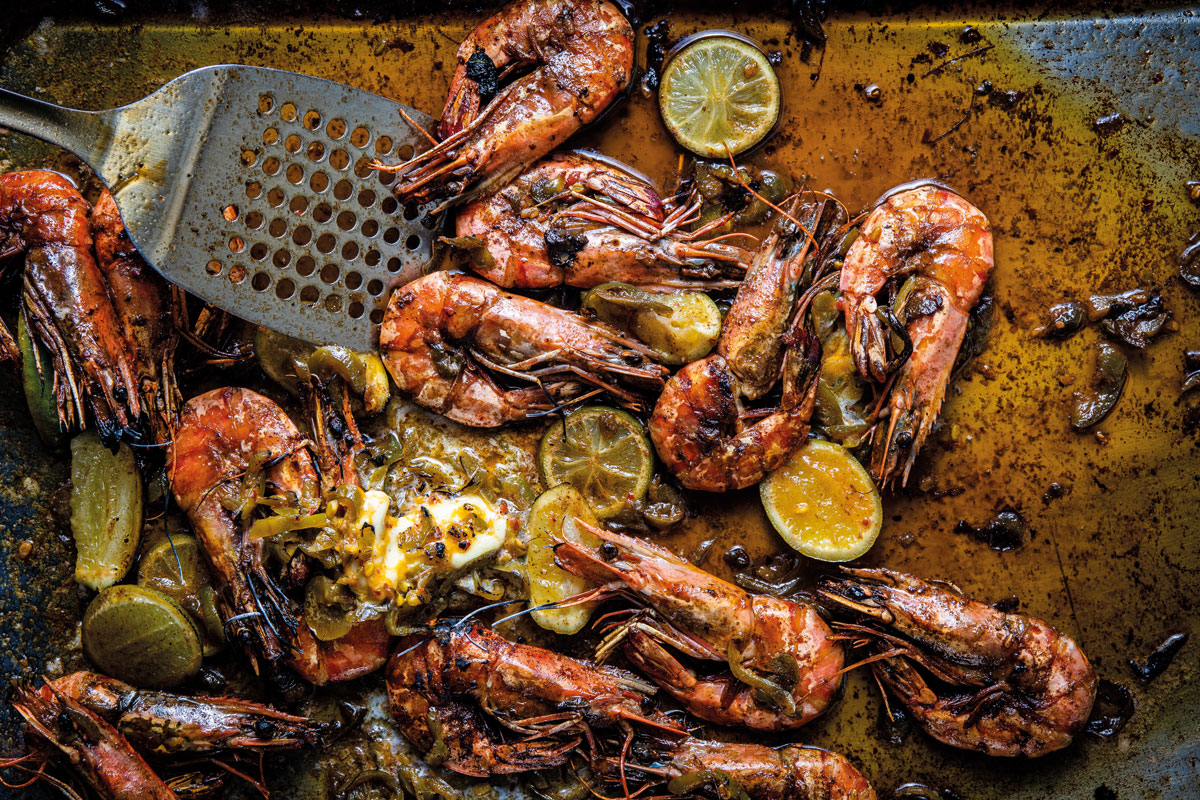 Jalapeño atchar braaied prawns | Woolworths TASTE
