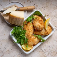 Parmesan-crusted chicken