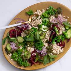 Chimichurri cauliflower rice salad