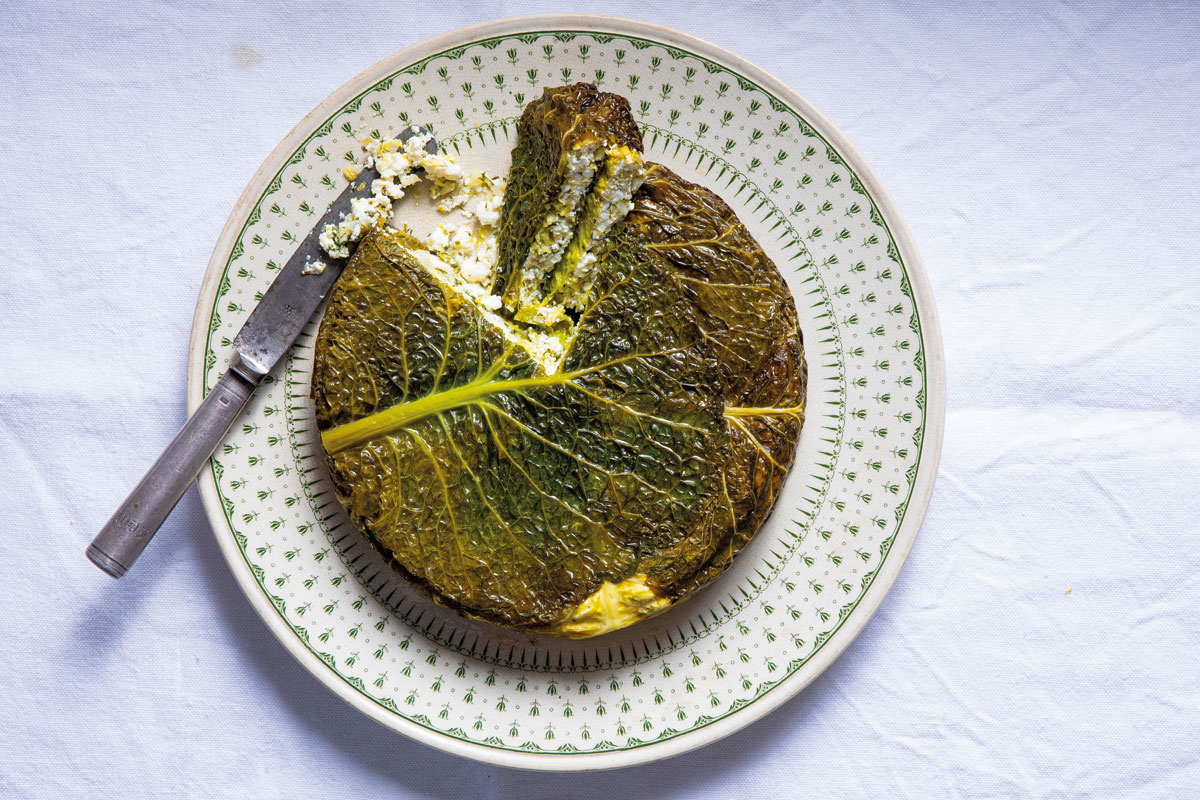Savoy cabbage and lemony ricotta bake-image
