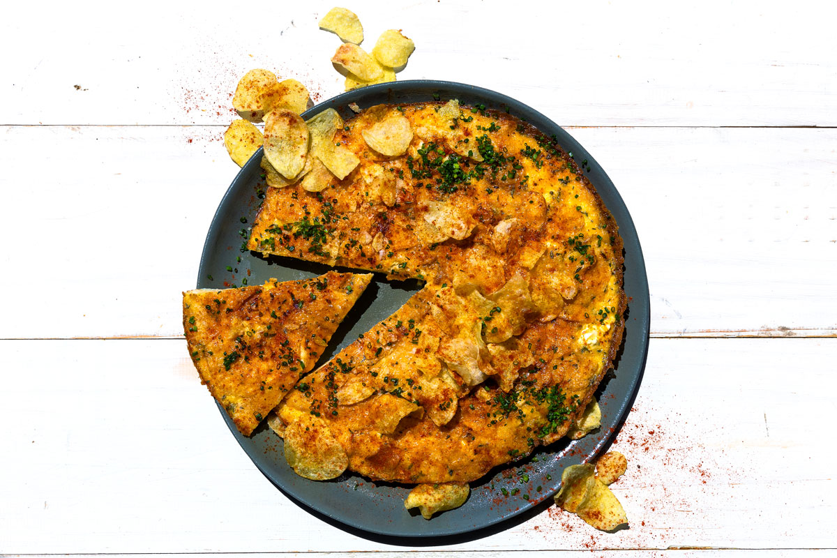 Potato chip frittata