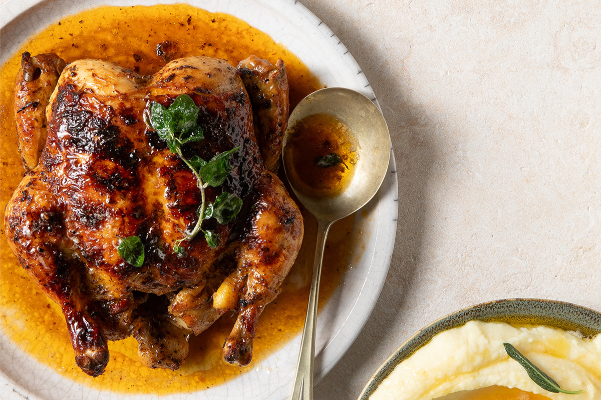 Tuscan chicken with creamy mash and burnt butter sage | Woolworths TASTE