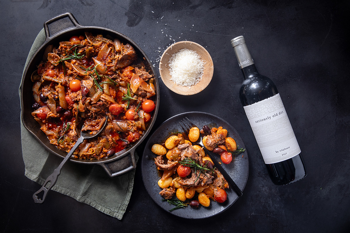 Lamb shank ragu with gnocchi 