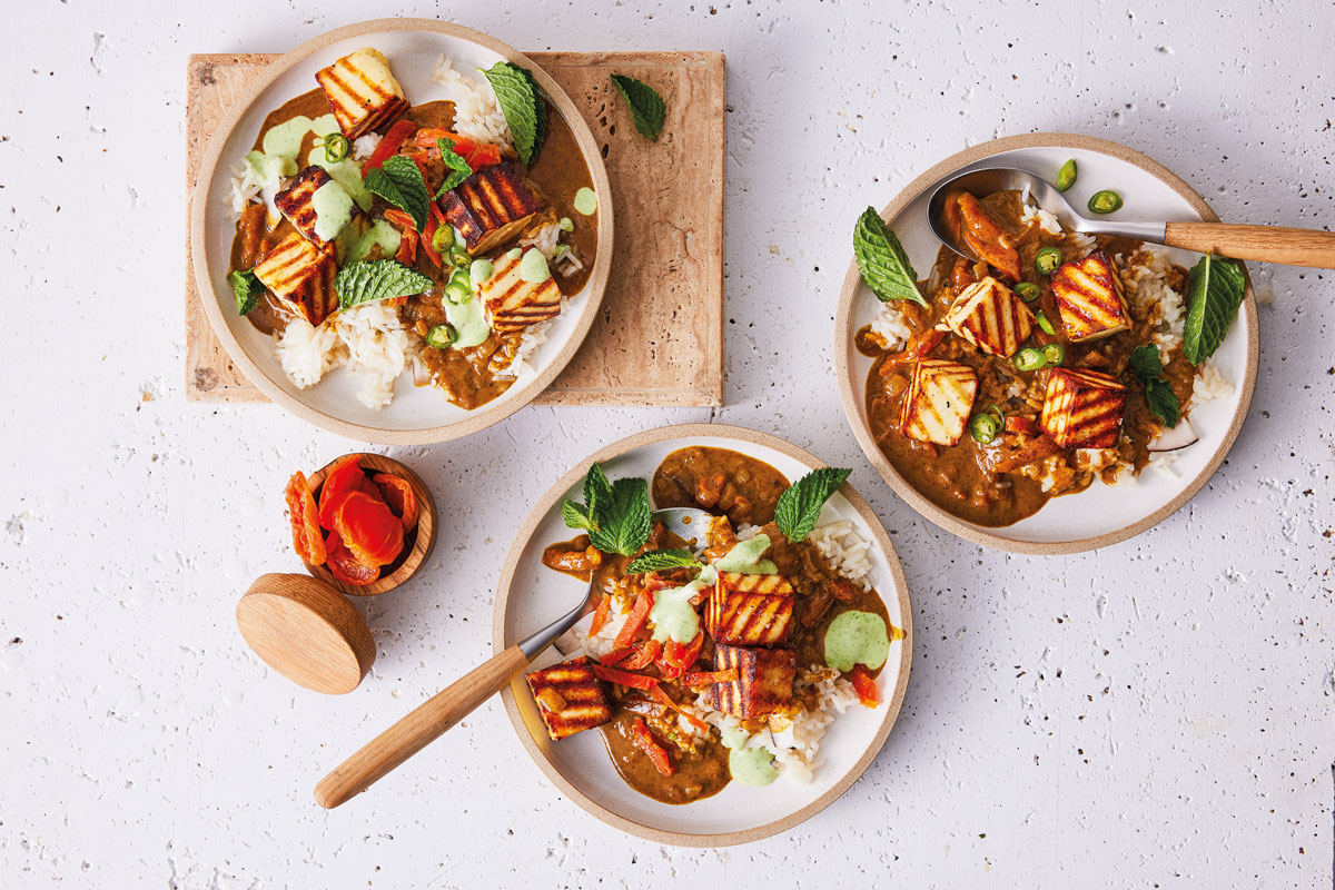 Grilled paneer korma