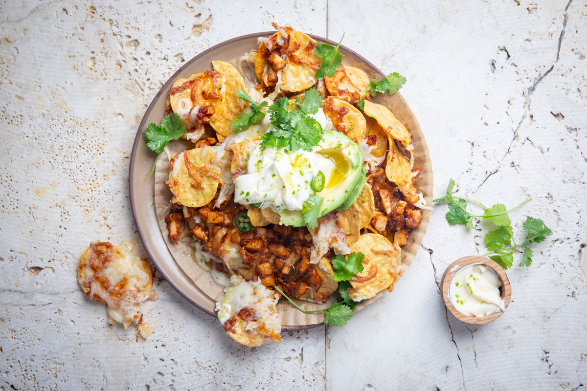 Air-fryer nachos