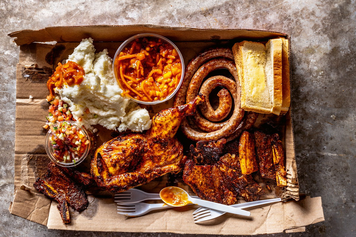 BEER BOX MBENGO (BRAAI) PLATTER WITH USHATINI