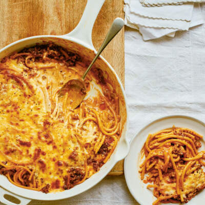 One-pan pastitsio