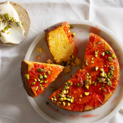 Blood orange upside-down cake