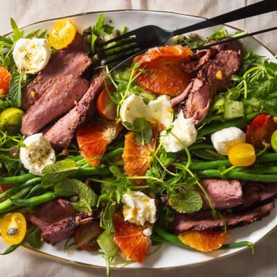 Venison steak salad