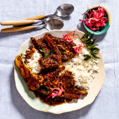 Lamb chops chutney