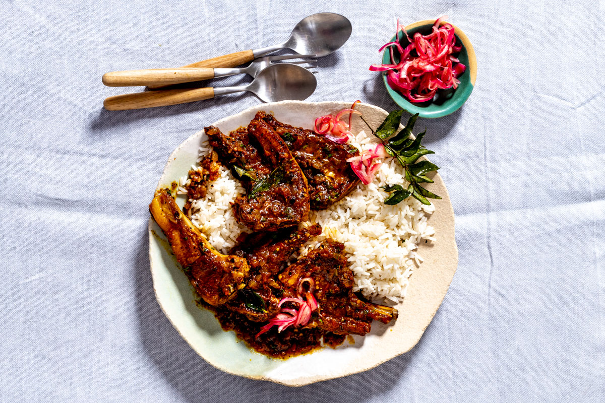 Lamb chops chutney