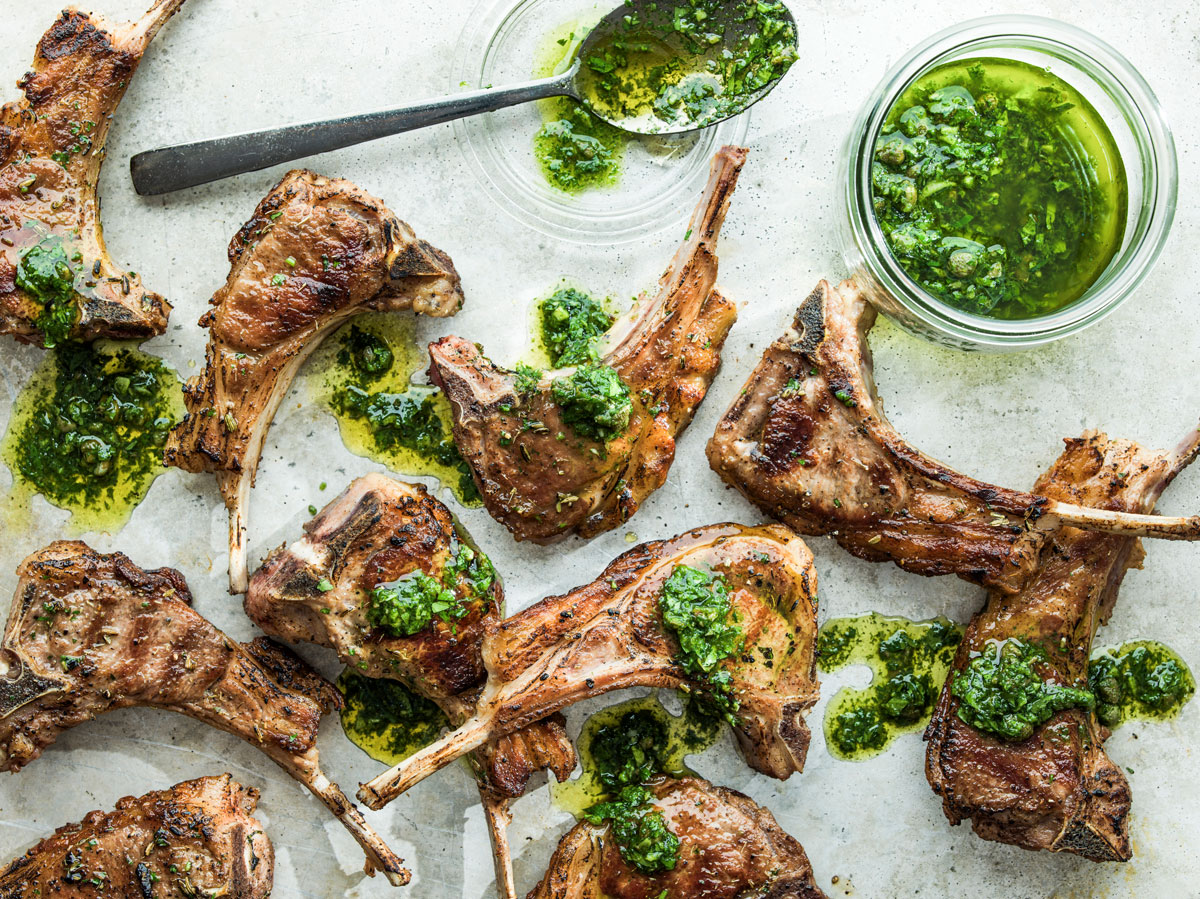 Lamb cutlets with salsa verde | Woolworths TASTE