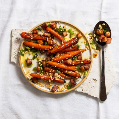 Apricot-glazed carrots