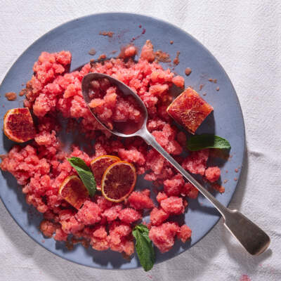 Blood orange granita