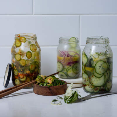 Cucumber salad 3 ways