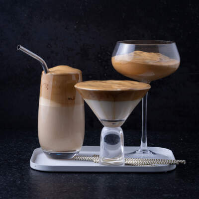 Iced dalgona coffee mousse