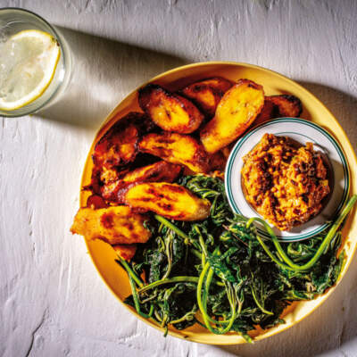 Ripe banana peel chutney