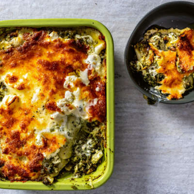 Beef-and-kale lasagne