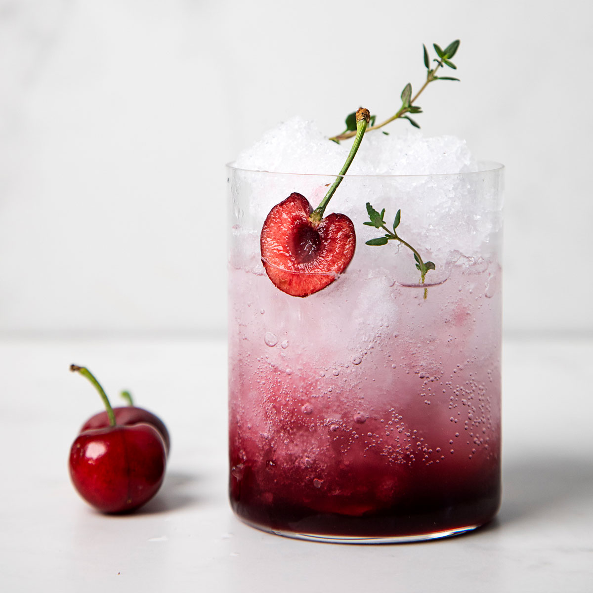 Cherry mocktails